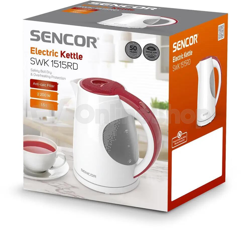 Rychlovarná konvice Sencor SWK 1515RD