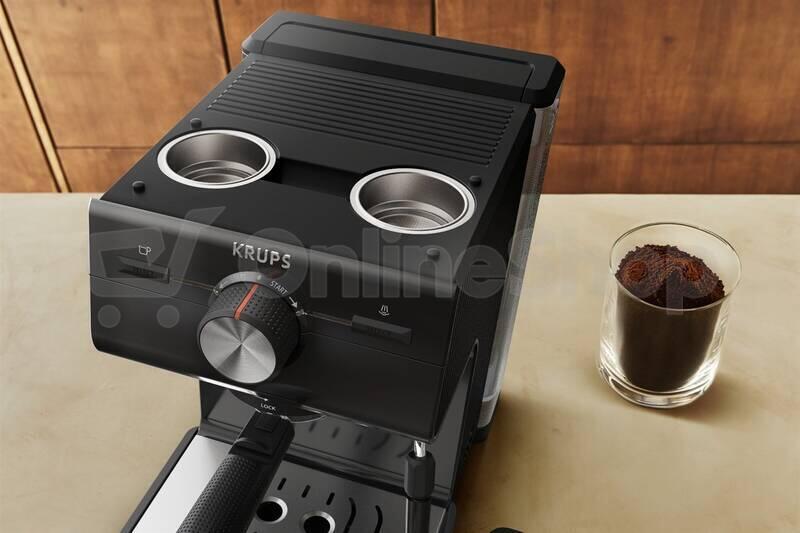 Pákový kávovar Krups Authentic XP381810, černý