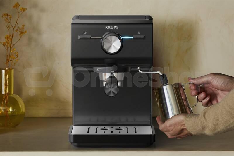 Pákový kávovar Krups Authentic XP381810, černý