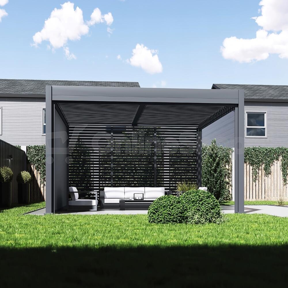 Bioklimatická pergola ROJA INTRO DUO 4x4 m, hliník