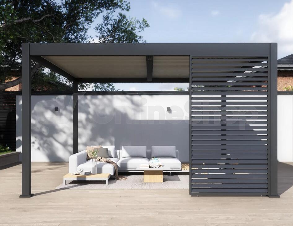 Bioklimatická pergola ROJA INTRO DUO 4x4 m, hliník