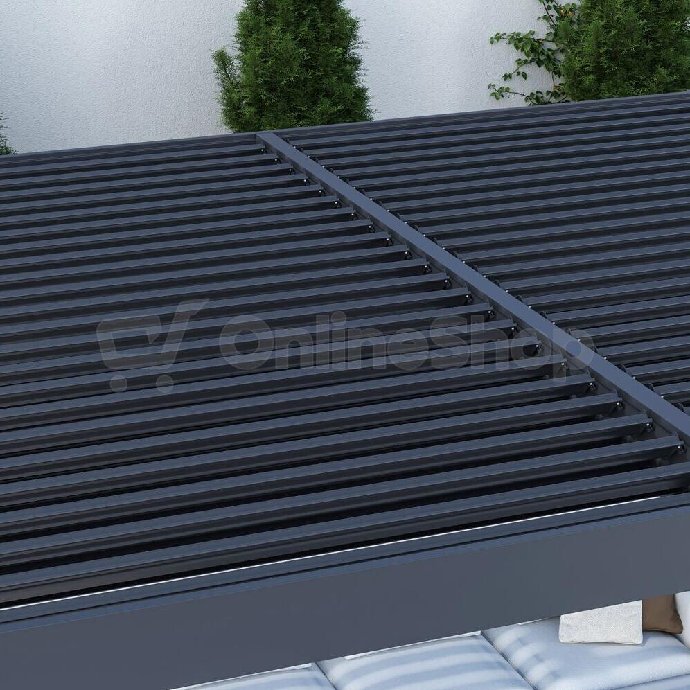 Bioklimatická pergola ROJA INTRO DUO 6 × 4 m, antracit