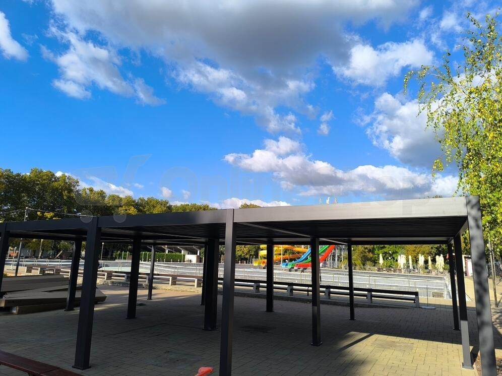 Bioklimatická pergola ROJA INTRO DUO 6 × 4 m, antracit