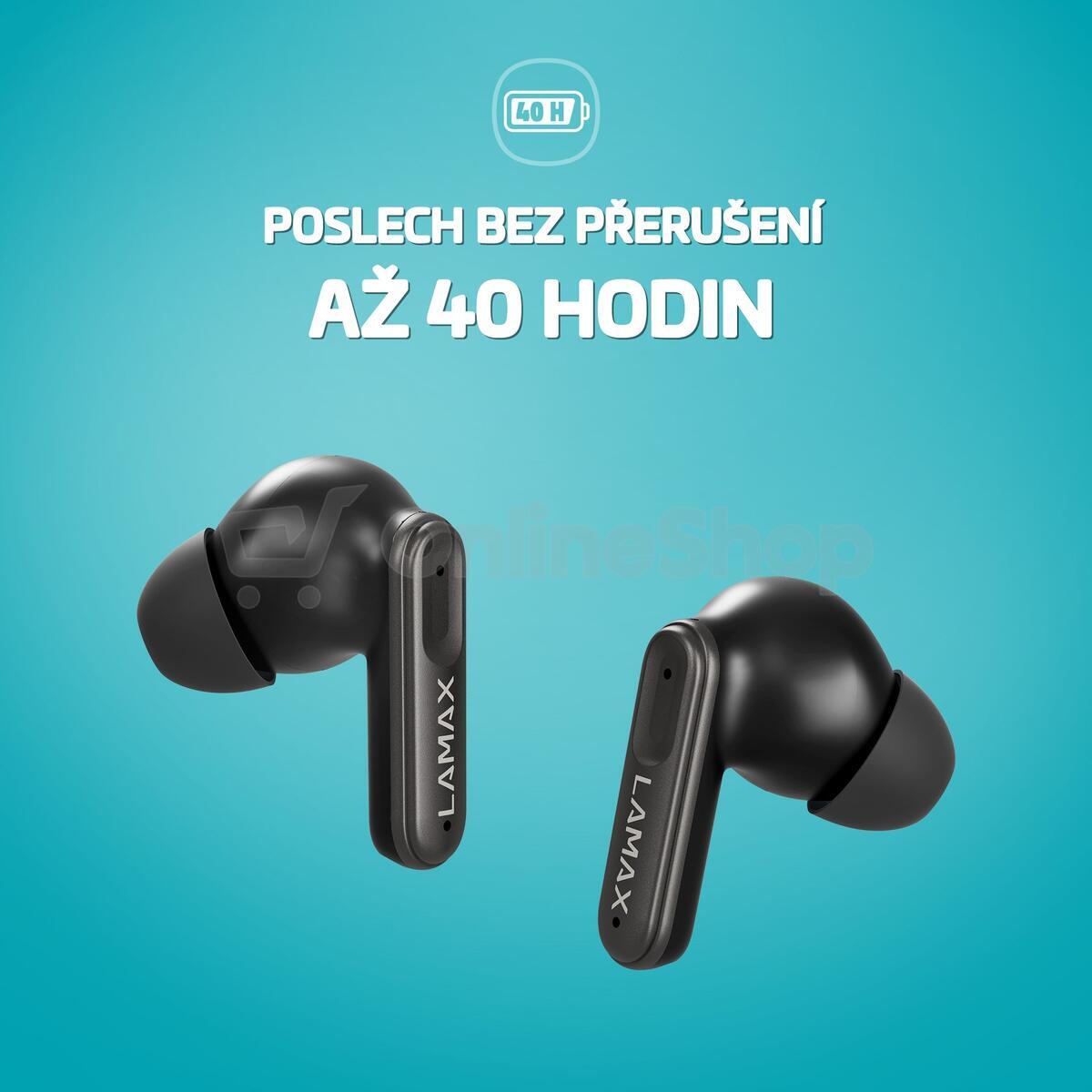 Bezdrátová sluchátka LAMAX SteelClips1 ANC
