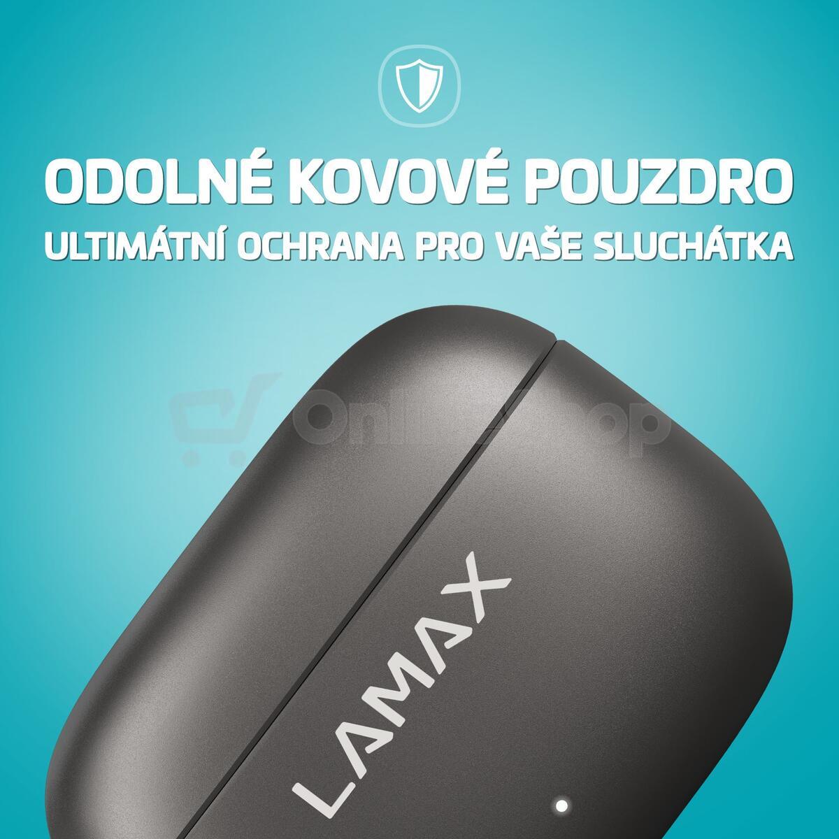 Bezdrátová sluchátka LAMAX SteelClips1 ANC