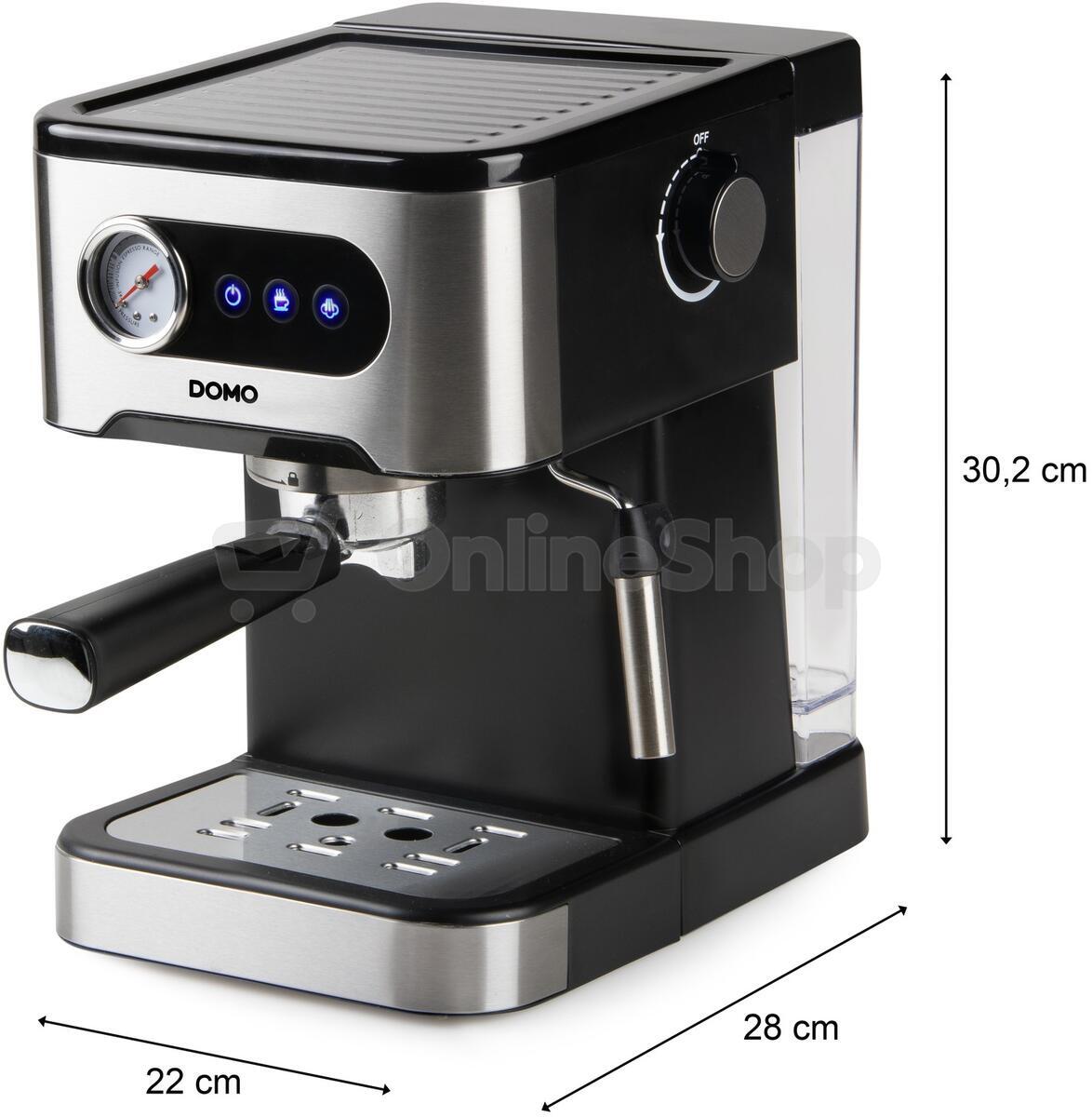Espresso pákový kávovar Domio DO1138K, černý