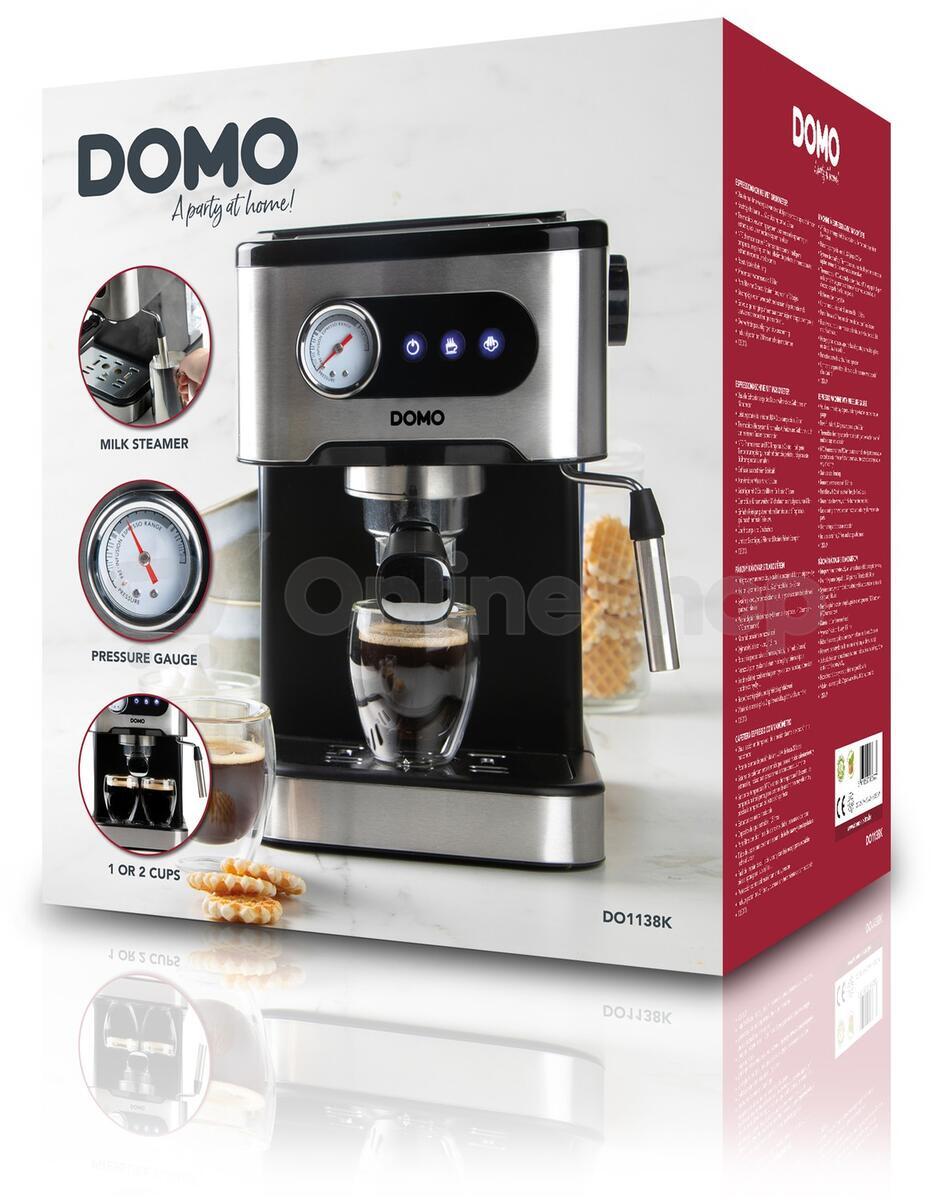 Espresso pákový kávovar Domio DO1138K, černý
