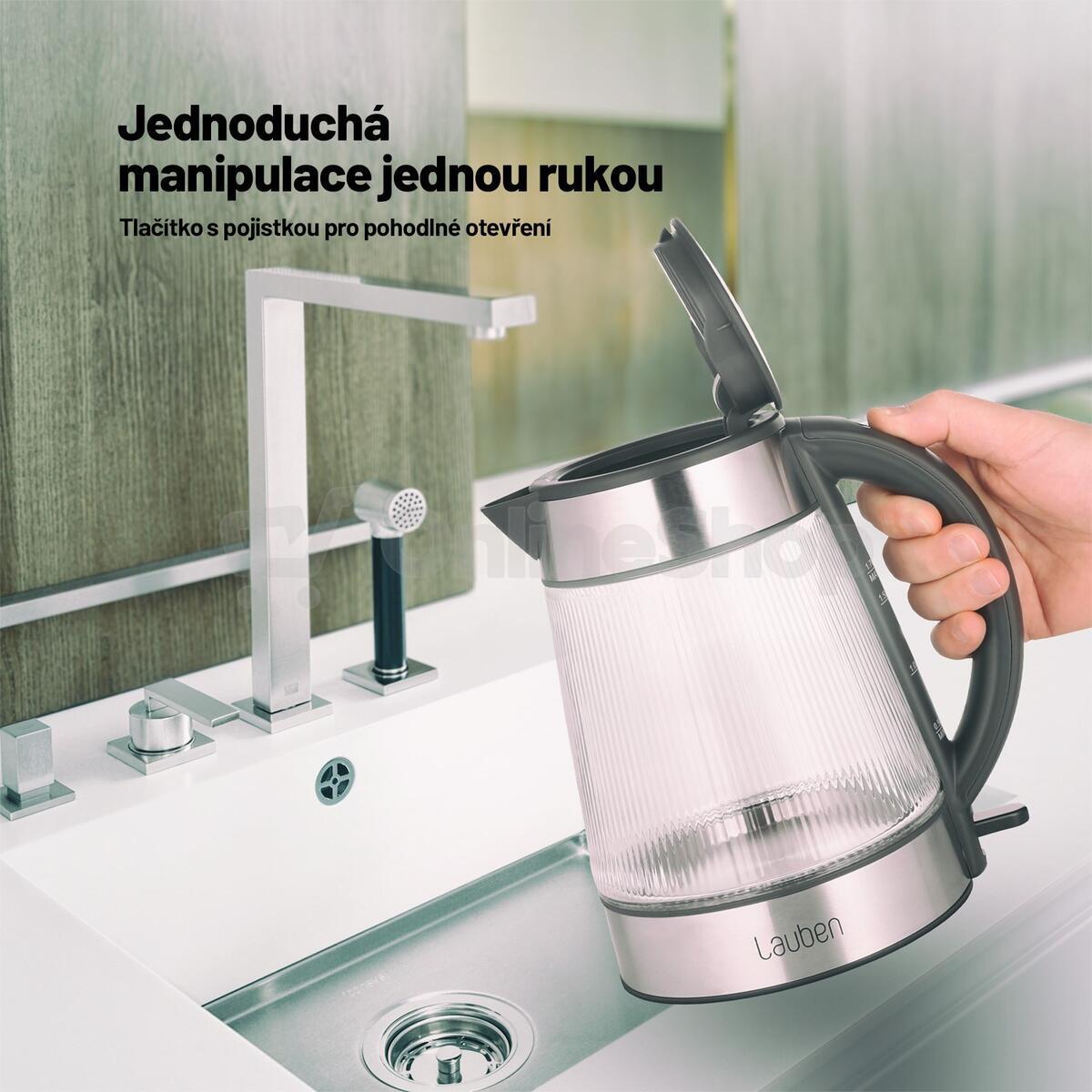 Rychlovarná konvice Lauben 17GG, skleněná