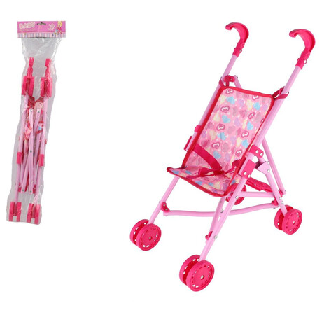 Teddies Kočárek pro panenky golfové hole kov/plast v&nbsp;sáčku 17x66x9cm (foto 4)