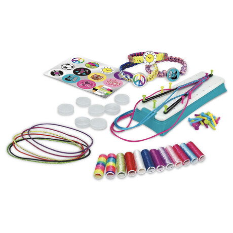 Teddies Kreativn sada Vyrob si nramek - pletac stav s doplky v krabici 38x28x6cm