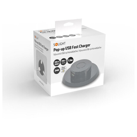 Solight USB A+C 24W PD, černá (foto 5)