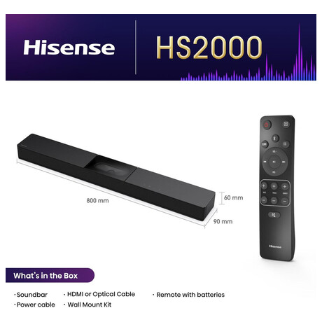 Soundbar Hisense HS2000