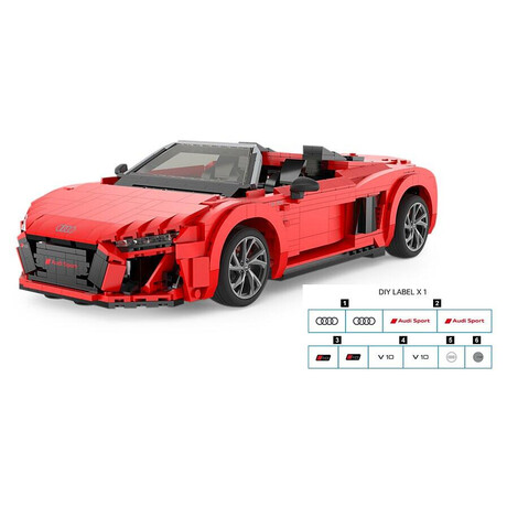 Jamara Audi R8&nbsp;Spyder 1:14 red Bricks (foto 4)
