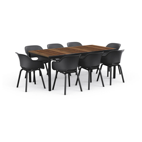 KETER PORTO stůl 200 cm WALNUT