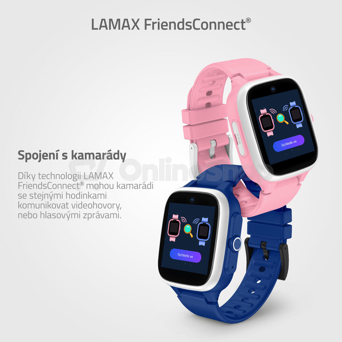 Chytré hodinky LAMAX WatchY4 Play Blue