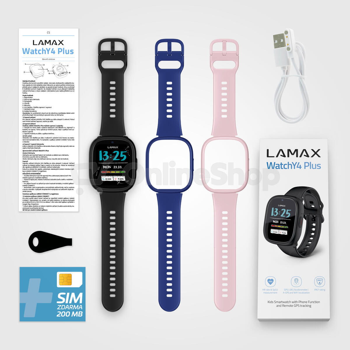 Chytré hodinky LAMAX WatchY4 Plus, černé | Skutečná fotografie prodávaného kusu | Skutečná fotografie prodávaného kusu | Skutečná fotografie prodávaného kusu | Skutečná fotografie prodávaného kusu