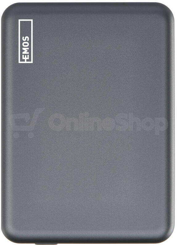 Powerbanka Emos WI 522 B0555GY 5 000 mAh, šedá