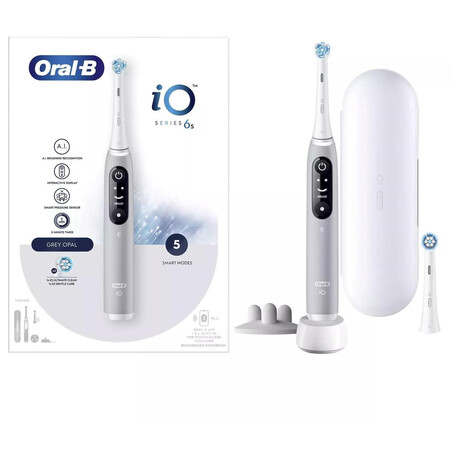 Oral-B iO Series 6s elektrick zubn kartek, asova, tlakov senzor, 5 program, aplikace Oral-B, ed