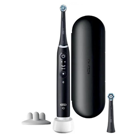 Oral-B iO Series 6s elektrick zubn kartek, asova, tlakov senzor, 5 program, aplikace Oral-B, ern