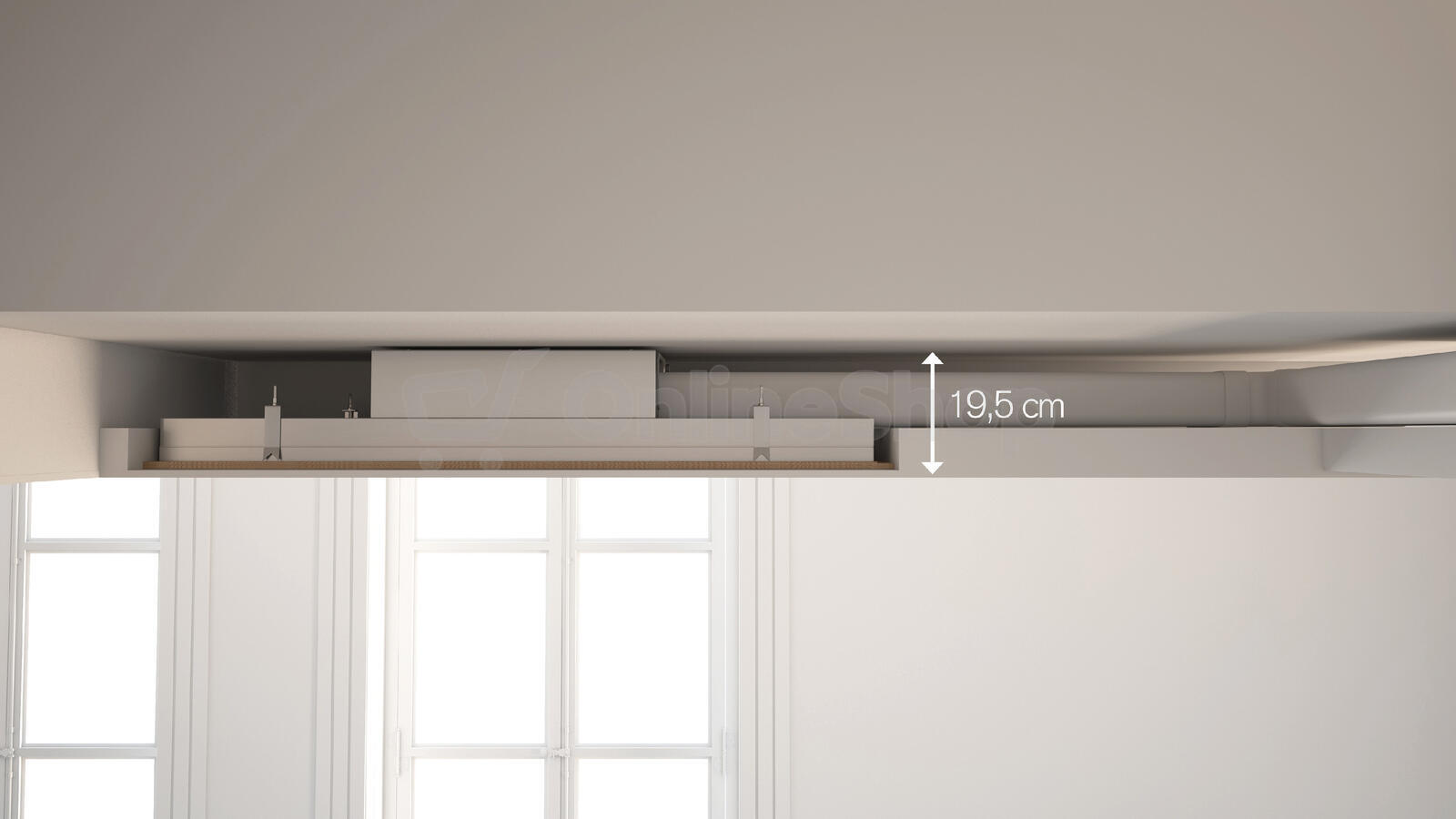 Stropní odsavač NOVY Pureline Compact 6822 černý