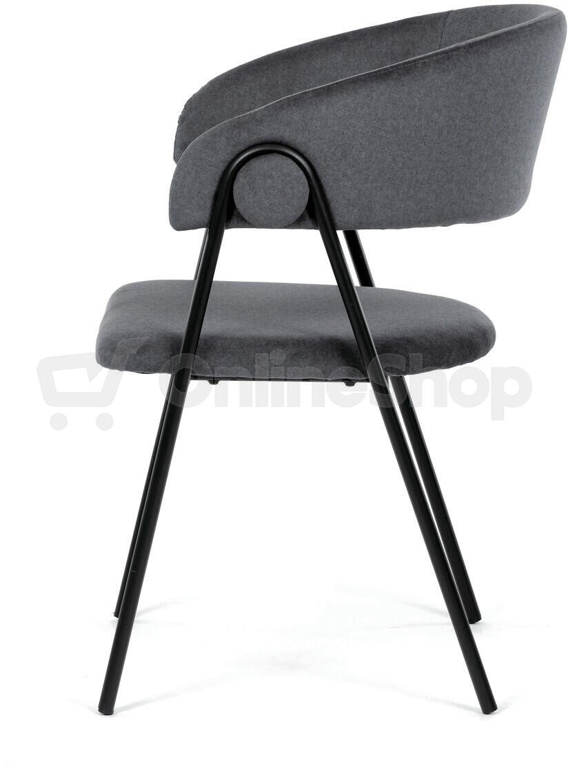 Jídelní židle, šedá, sametová látka, DCL-X7130 GREY2 Autronic