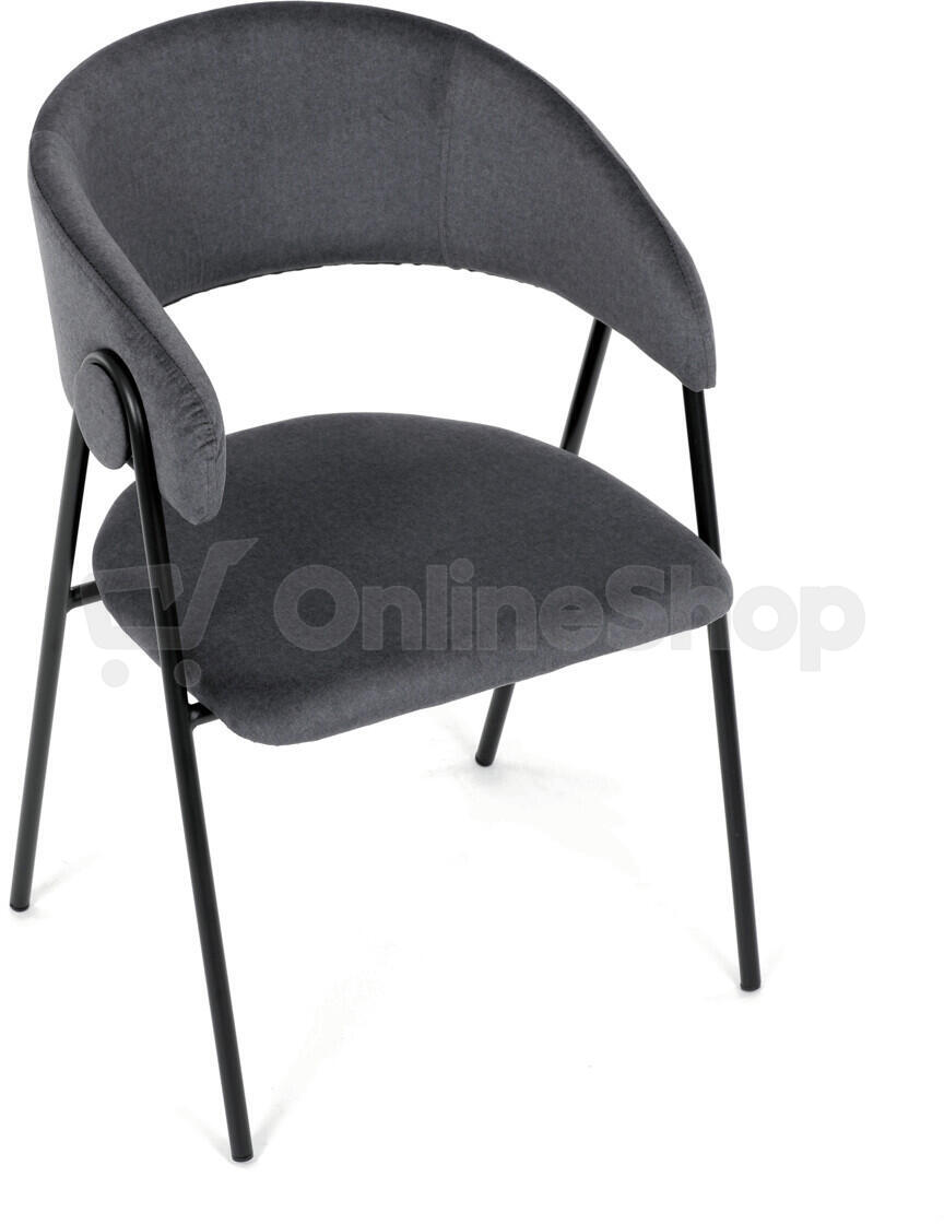 Jídelní židle, šedá, sametová látka, DCL-X7130 GREY2 Autronic