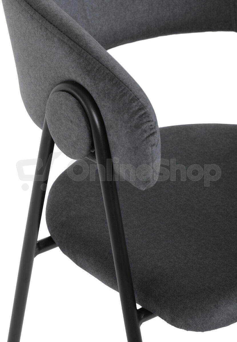 Jídelní židle, šedá, sametová látka, DCL-X7130 GREY2 Autronic