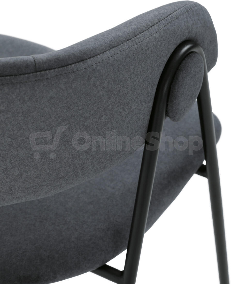 Jídelní židle, šedá, sametová látka, DCL-X7130 GREY2 Autronic