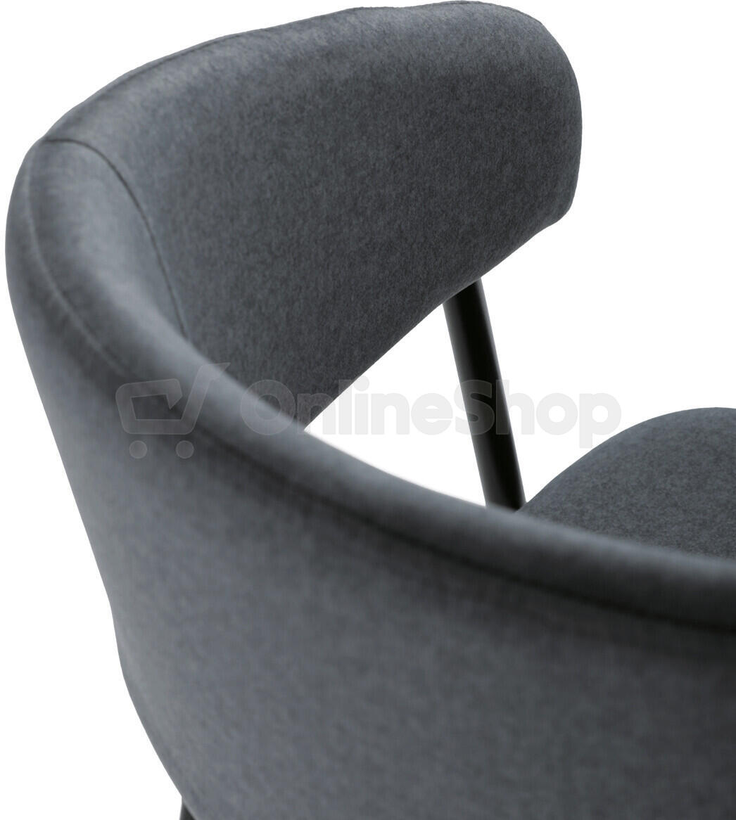 Jídelní židle, šedá, sametová látka, DCL-X7130 GREY2 Autronic