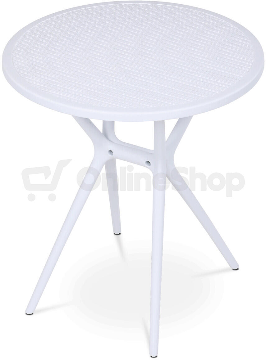 Zahradní stůl plast, bílá, DT-X7007 WT Autronic