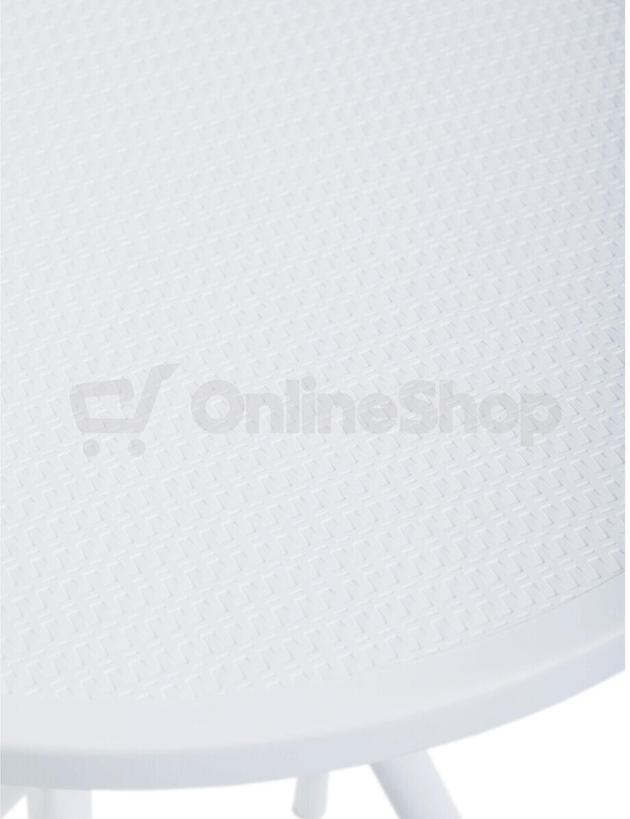 Zahradní stůl plast, bílá, DT-X7007 WT Autronic