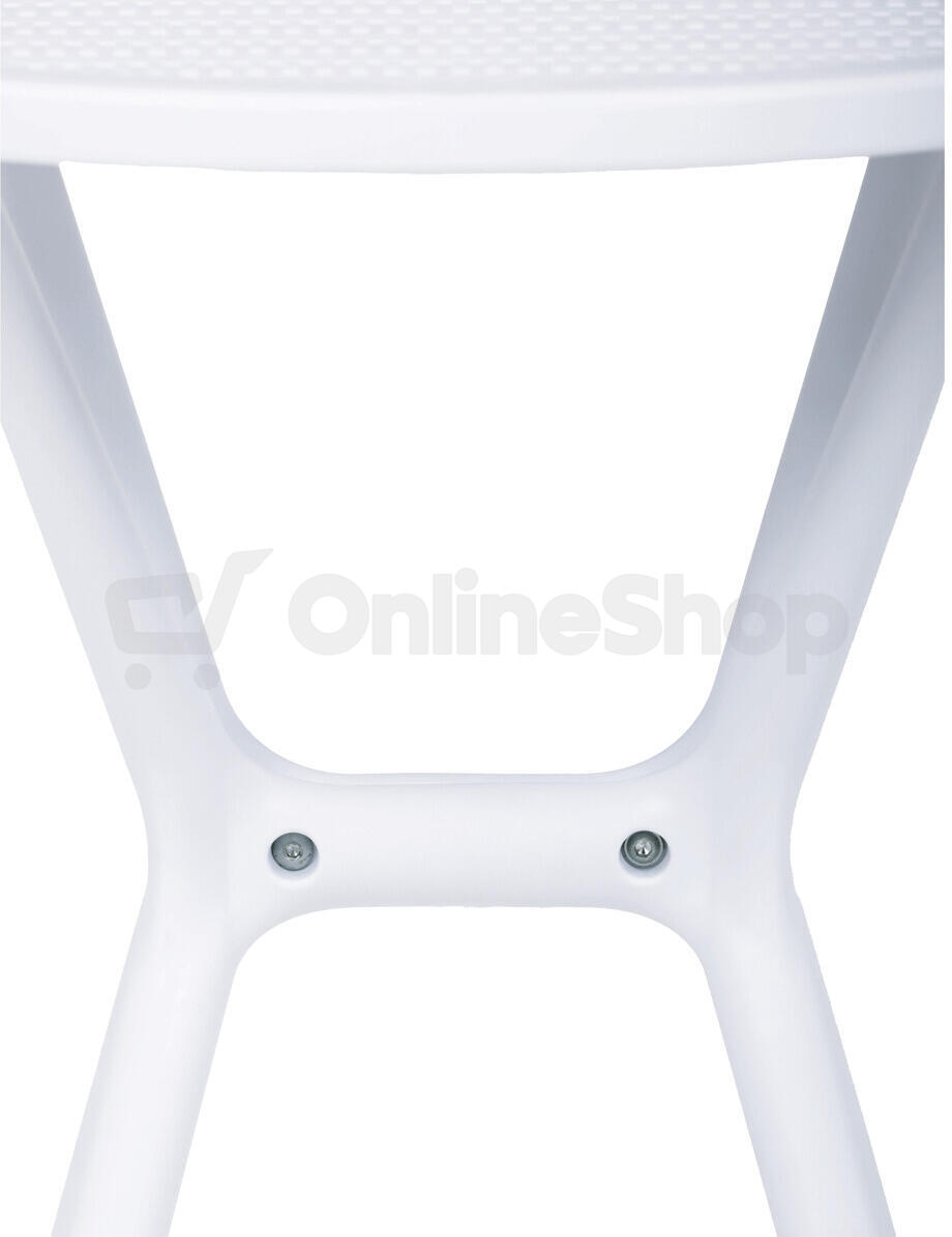 Zahradní stůl plast, bílá, DT-X7007 WT Autronic