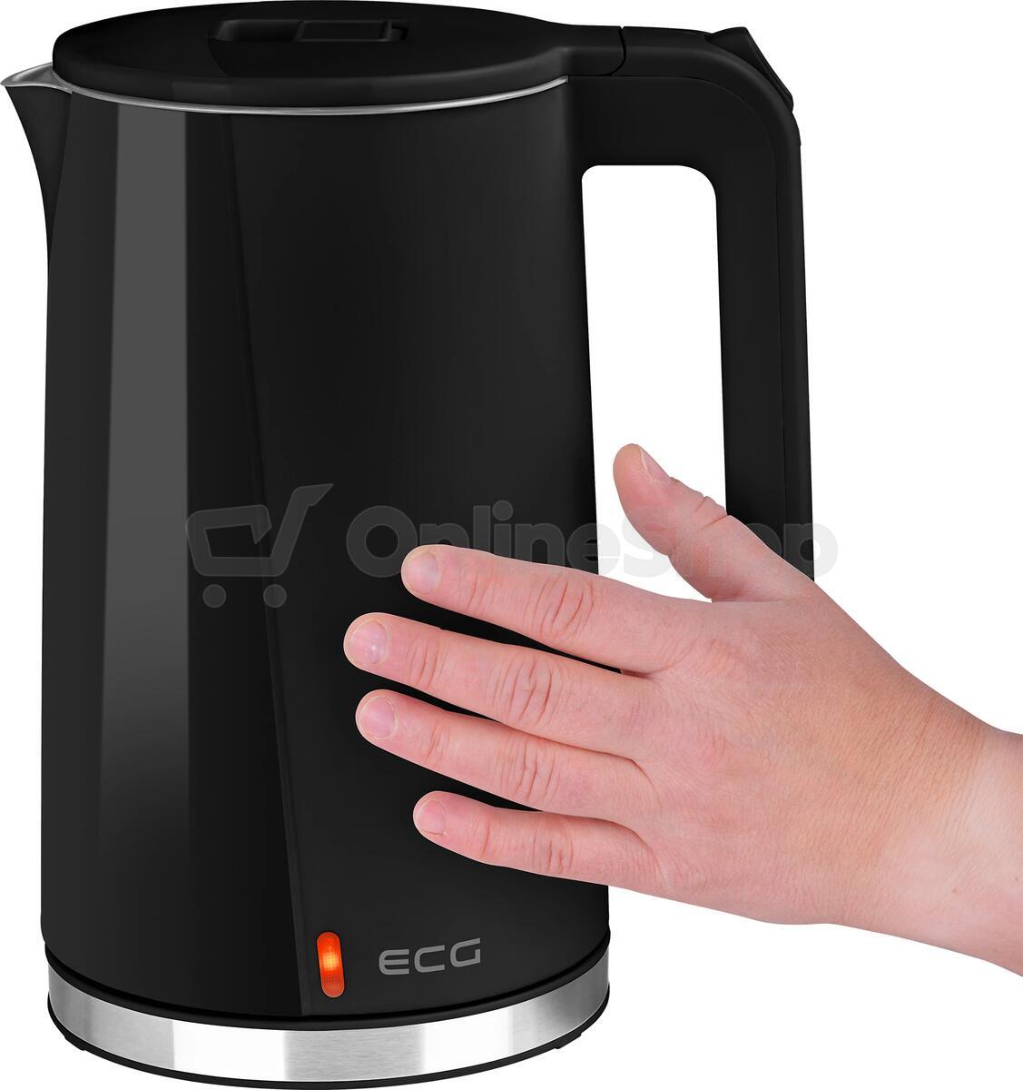 Rychlovarná konvice ECG RK 1702 Safe to Touch, černá