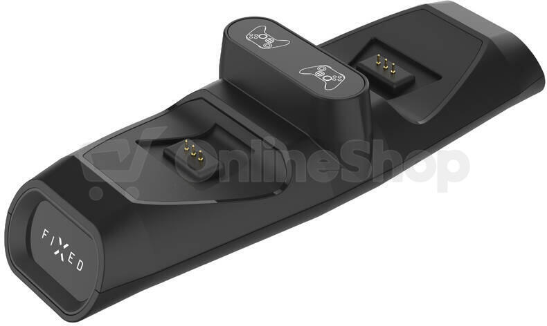 Dobíjecí stanice FIXED pro dva bezdrátové ovladače Xbox Series S, X a One, černá