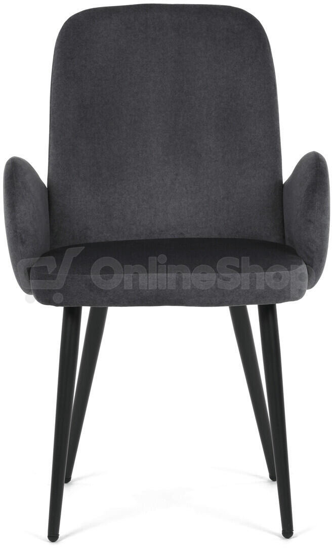 Jídelní židle, šedá, sametová látka, DCL-X7129 GREY2 Autronic