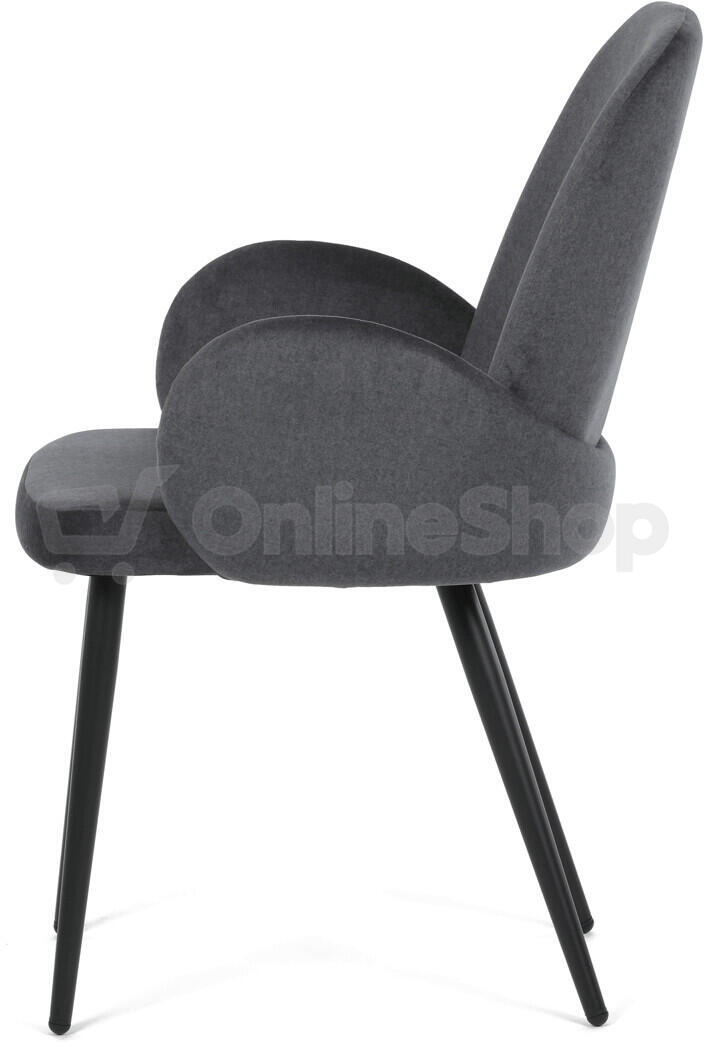 Jídelní židle, šedá, sametová látka, DCL-X7129 GREY2 Autronic