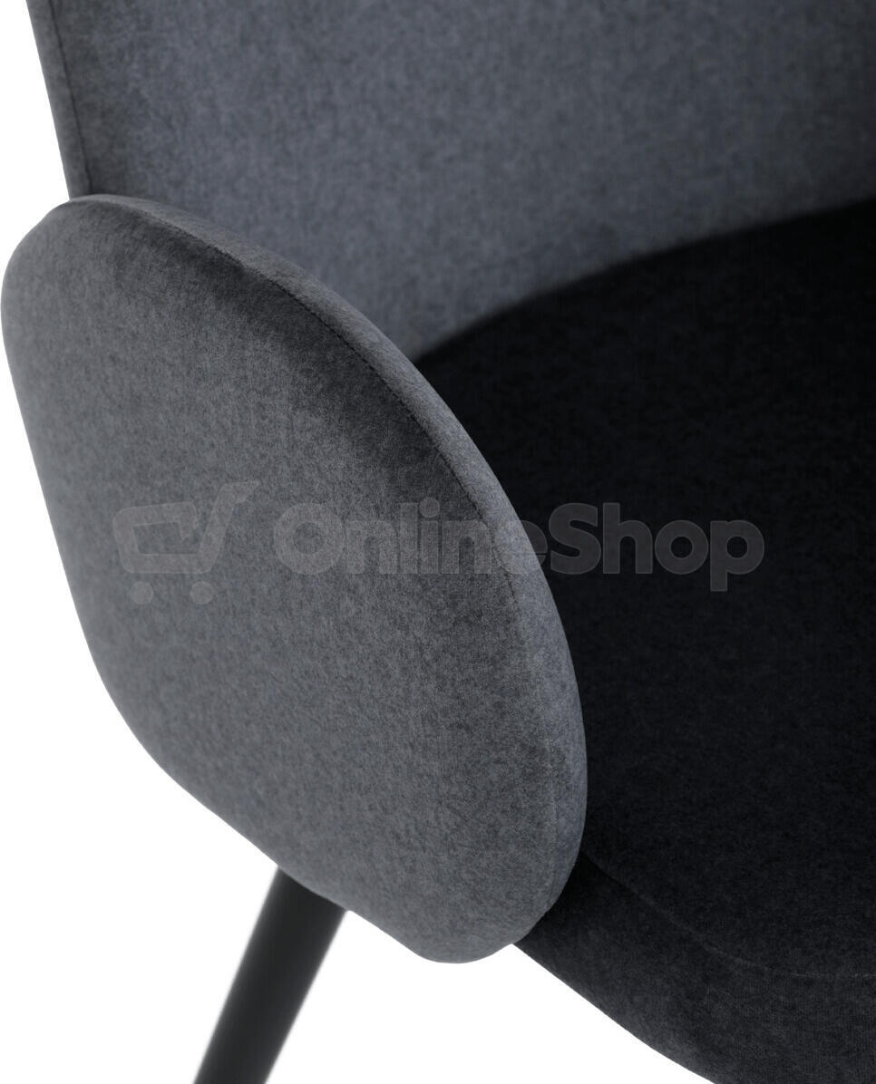 Jídelní židle, šedá, sametová látka, DCL-X7129 GREY2 Autronic