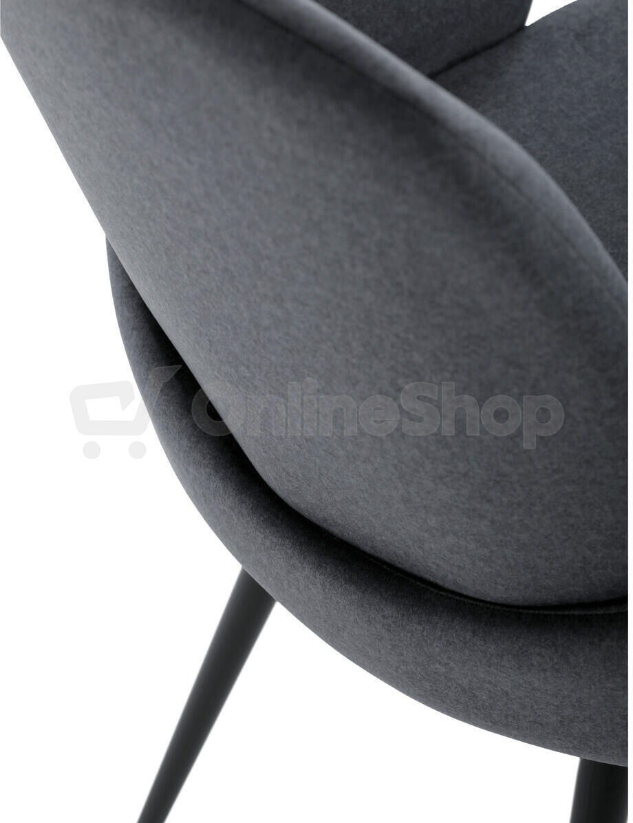 Jídelní židle, šedá, sametová látka, DCL-X7129 GREY2 Autronic