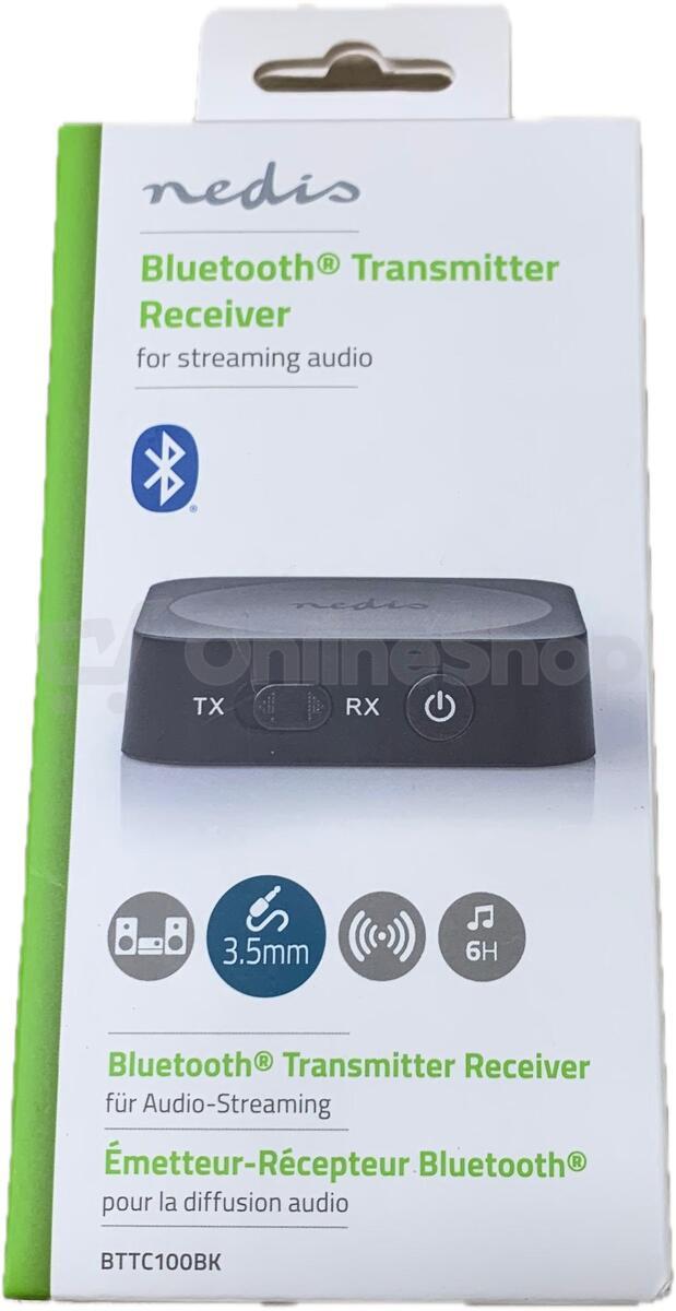Audio vysílač pro sluchátka Bluetooth NEDIS BTTC100BK | Skutečná fotografie prodávaného kusu