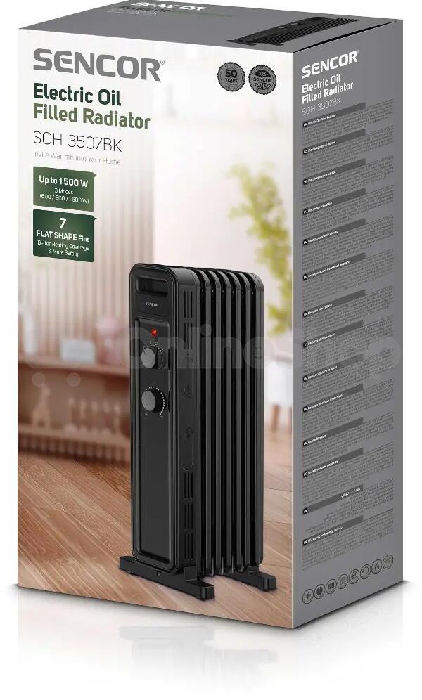 Olejový radiátor Sencor SOH 3507BK