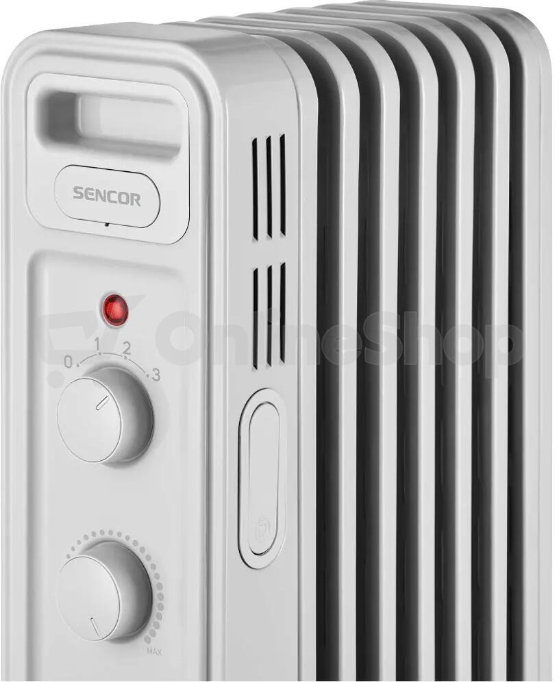 Olejový radiátor Sencor SOH 3407WH