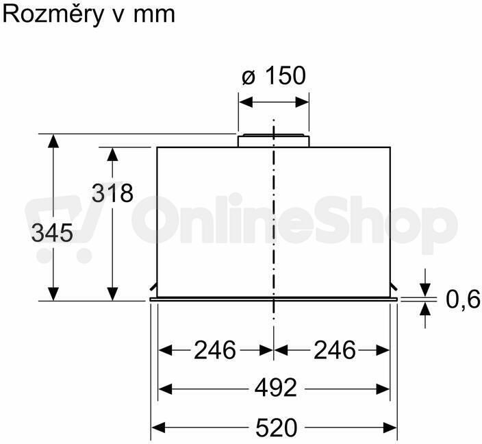Odsavač par Bosch DLN56AC60
