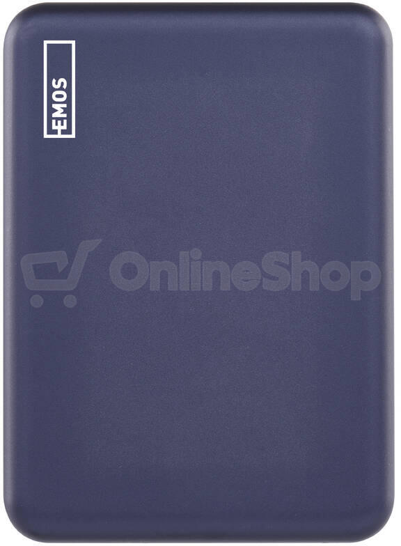 Powerbanka Emos WI 522 B0555BL 5 000 mAh, modrá