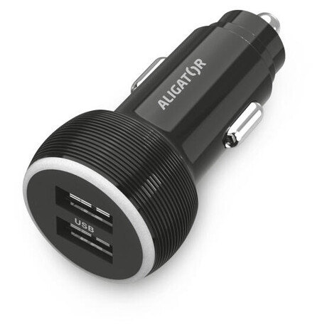 Aligator 2xUSB 2.4A, originální černá (foto 1)
