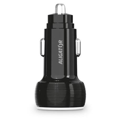 Aligator 2xUSB 2.4A, originální černá (foto 2)