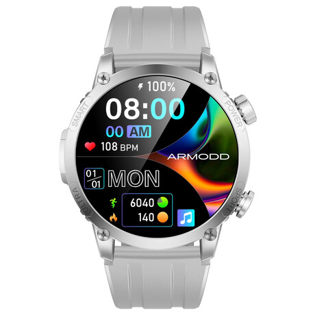 Chytr hodinky ARMODD Silentwatch 7 Pro GPS, stbrn