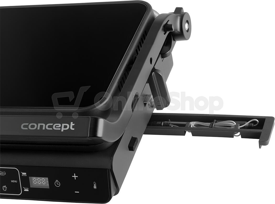 Concept Kontaktní gril s teplotní sondou Glass GE3600