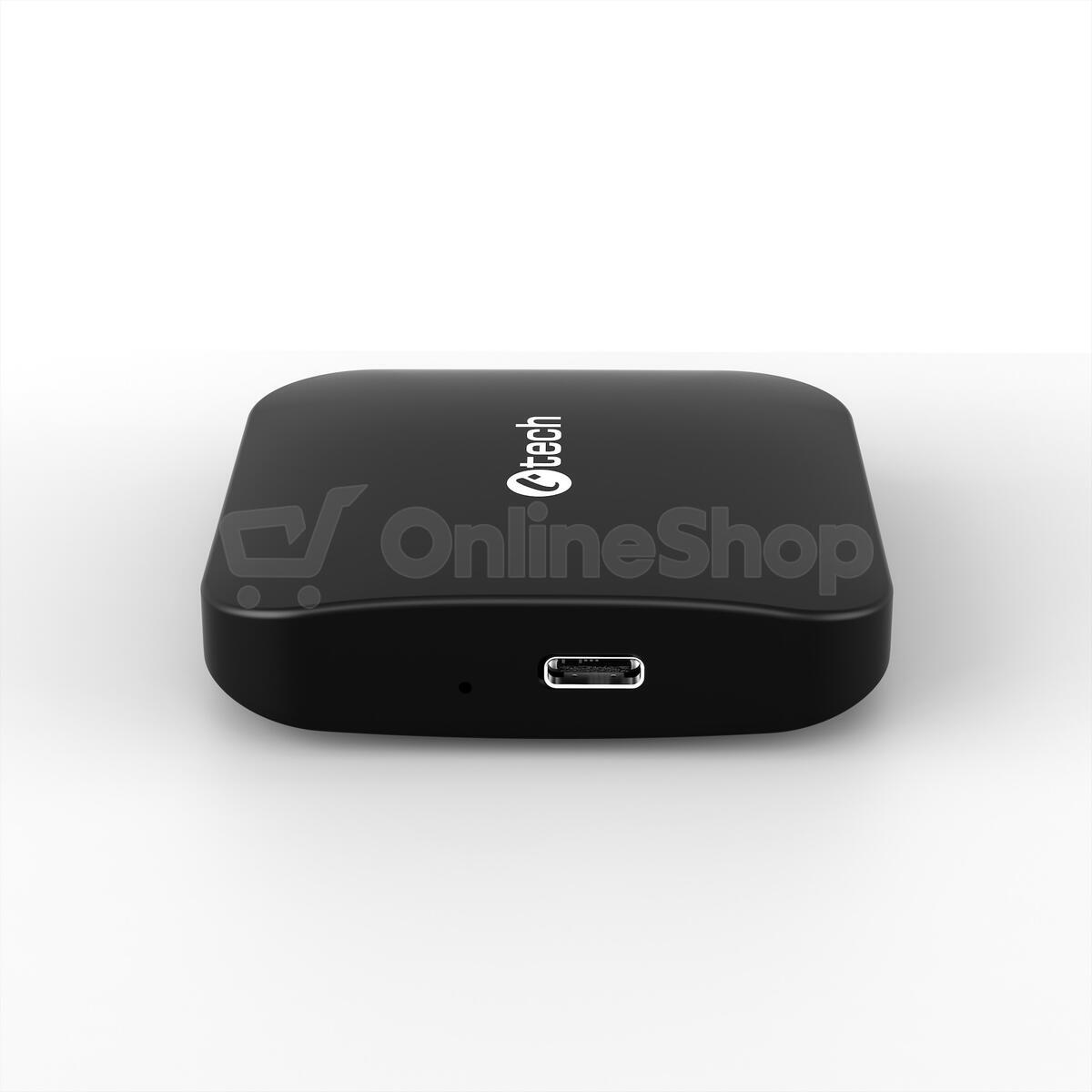 Bezdrátový adaptér C-TECH WAC-21, pro Android Auto, Car play, USB