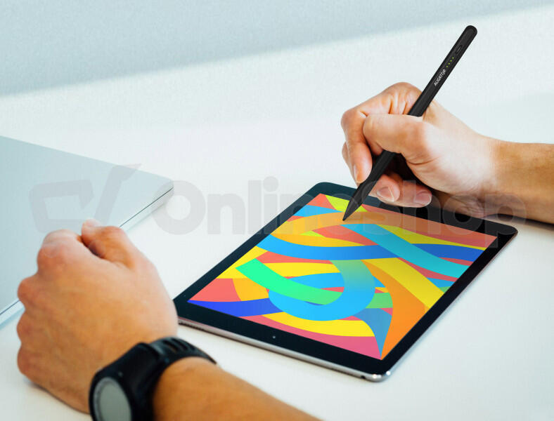 Blackview Dotykové pero Aligator pro iPad s chytrým hrotem, černé