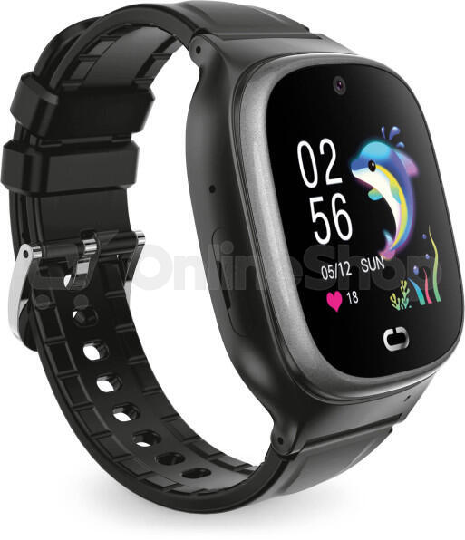 Chytré hodinky Aligator Watch Junior 2, Black | Skutečná fotografie prodávaného kusu | Skutečná fotografie prodávaného kusu
